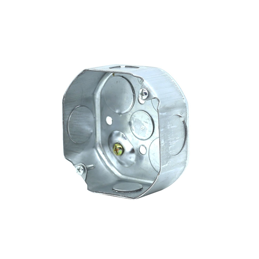 Caja electrica metal ul octagonal 4" 3/4x1/2 1.6mm