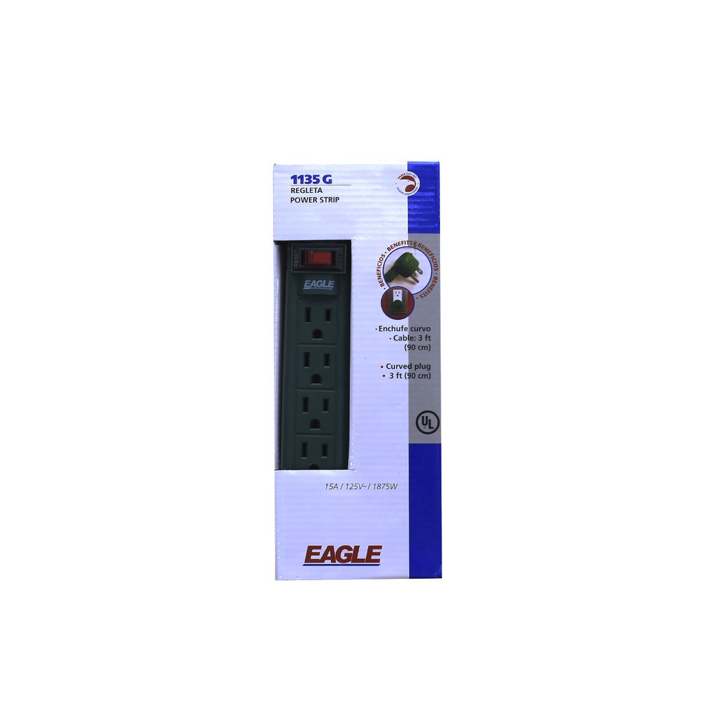Tomacorriente multiple 6ench eagle 1135g