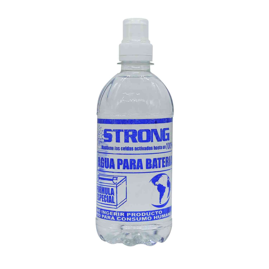 Agua para bateria de carro 16-oz strong transparente