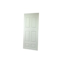 Puerta madera hdf 6p 36"x80" 10182 blanco