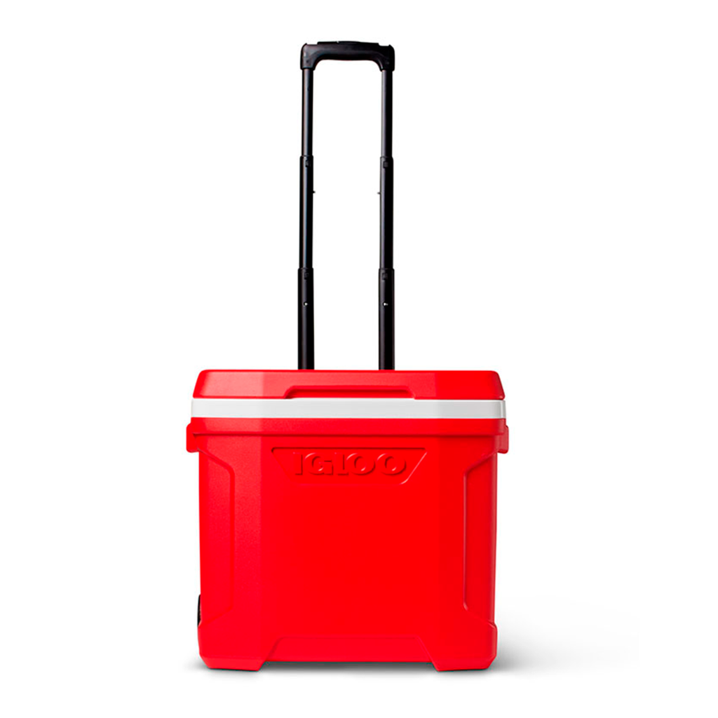 Hielera 28-qt igloo con ruedas 34675 roja