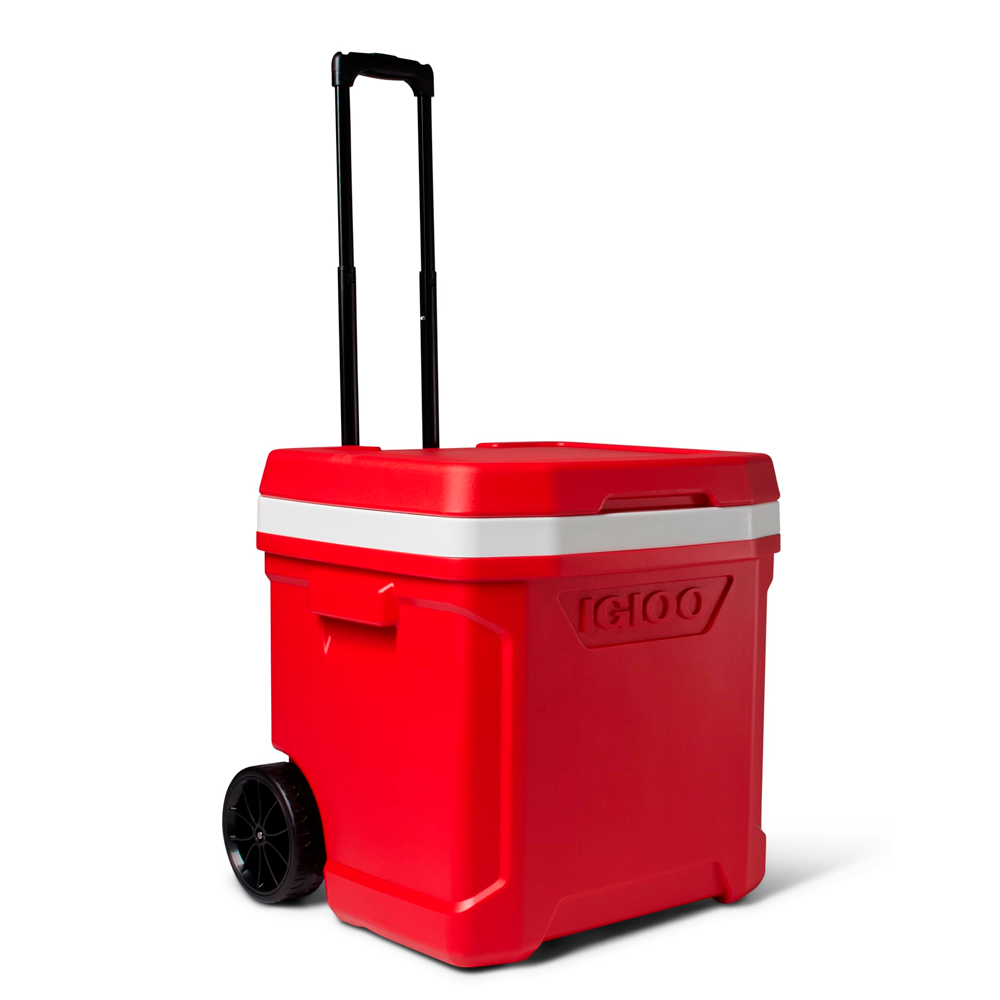 Hielera 60-qt igloo con rued 34681 rojo