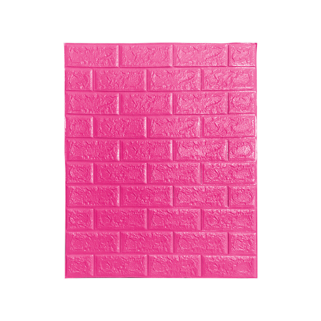 Decoracion para pared 70x77cm con adhesivo 3d rosado
