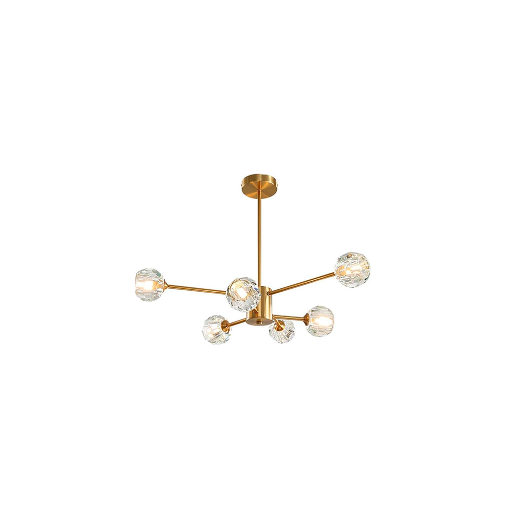 Lampara de techo 6l etl-060 dorado