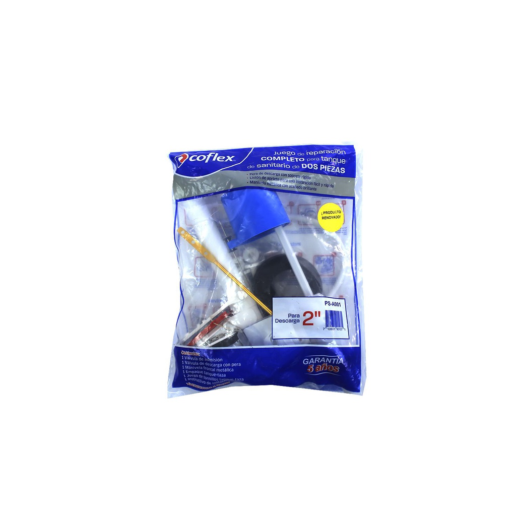 Accesorios completos pvc para sanitario coflex ps-a001