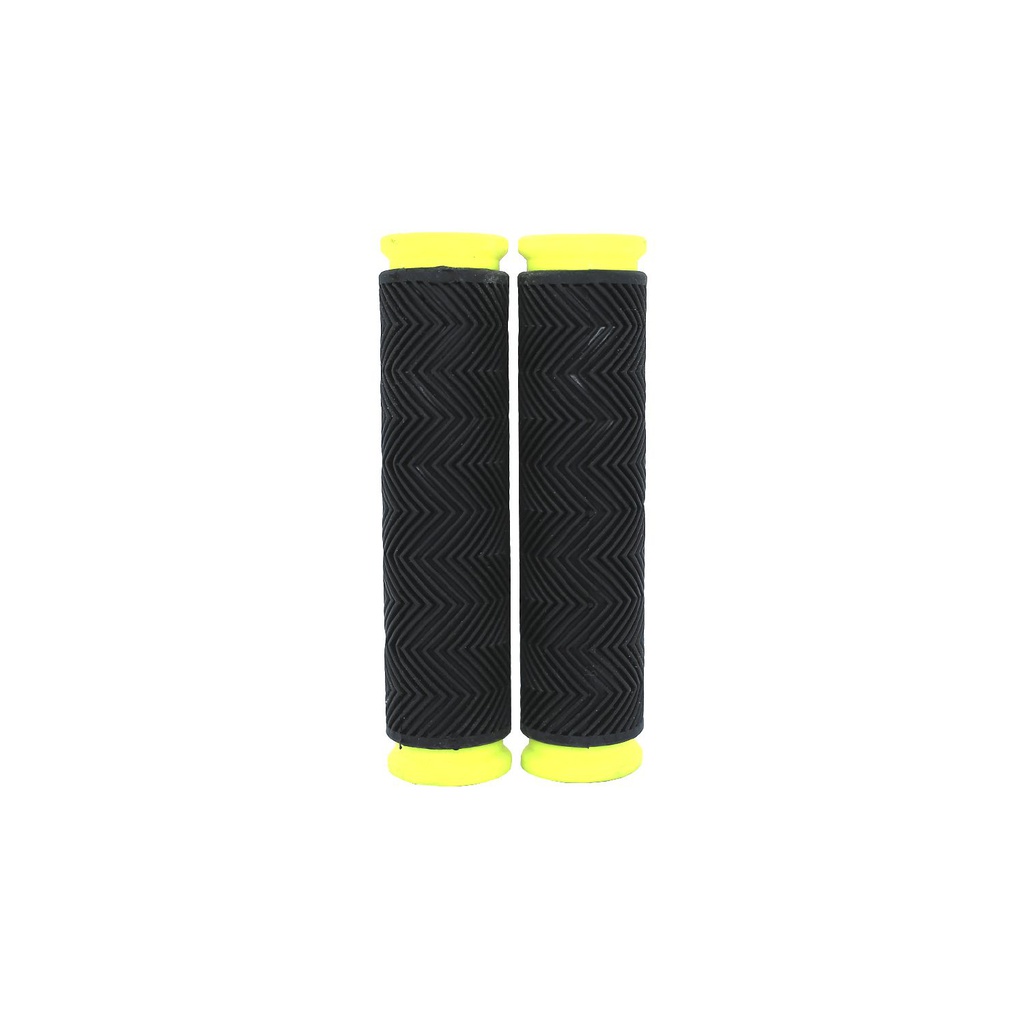Guante bici 120mm hule negra/amarillo/verde