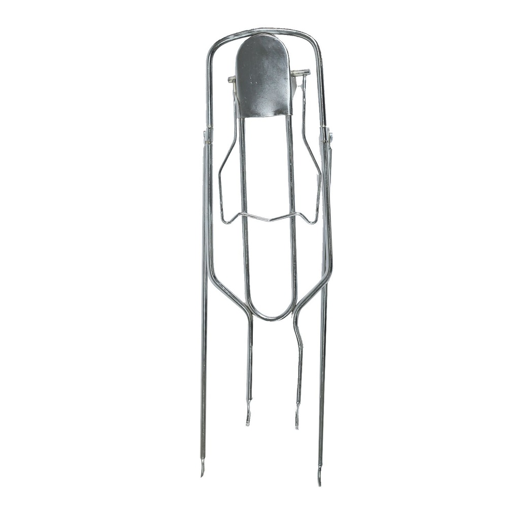 Parrilla bici 26 mtb hierro 15.5" s232 cromo pulido