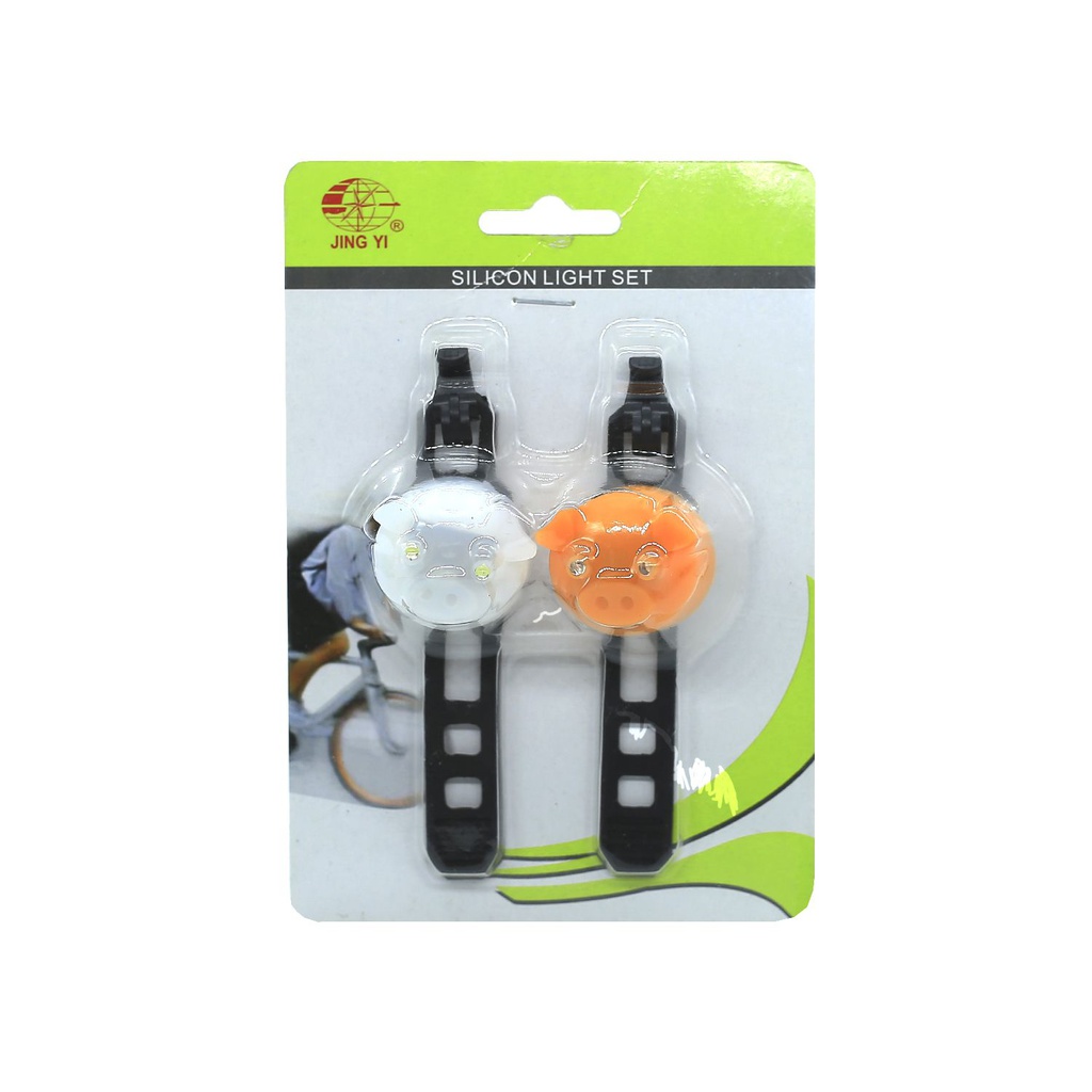 Reflectivo bici stop 2pc led jy339p blanco/rojo