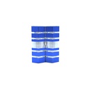 Soporte o estribo 3/8" 6lin kwb-04 cromo pulido/azul