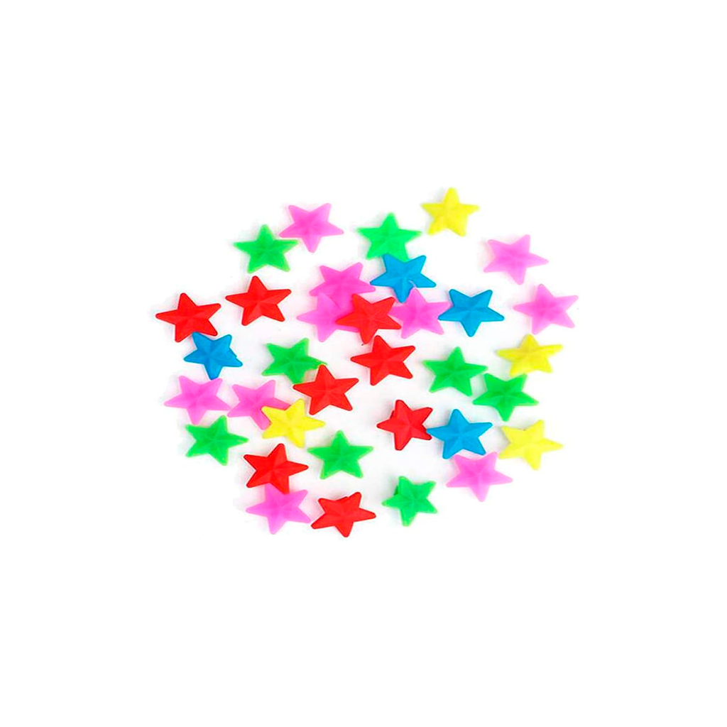 Adorno rayo estrella neon bolsas 36pc 031