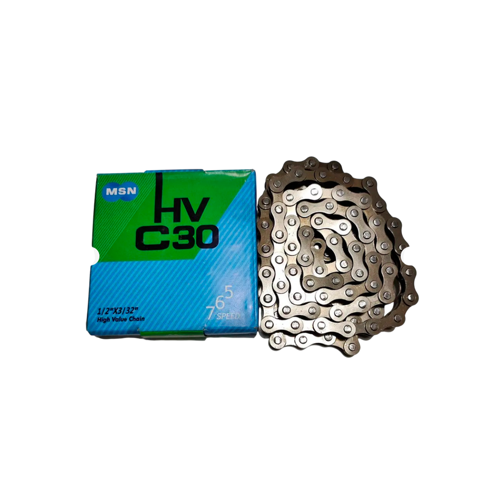 Cadena bici 27 1/2x3/32x116l 408 gris