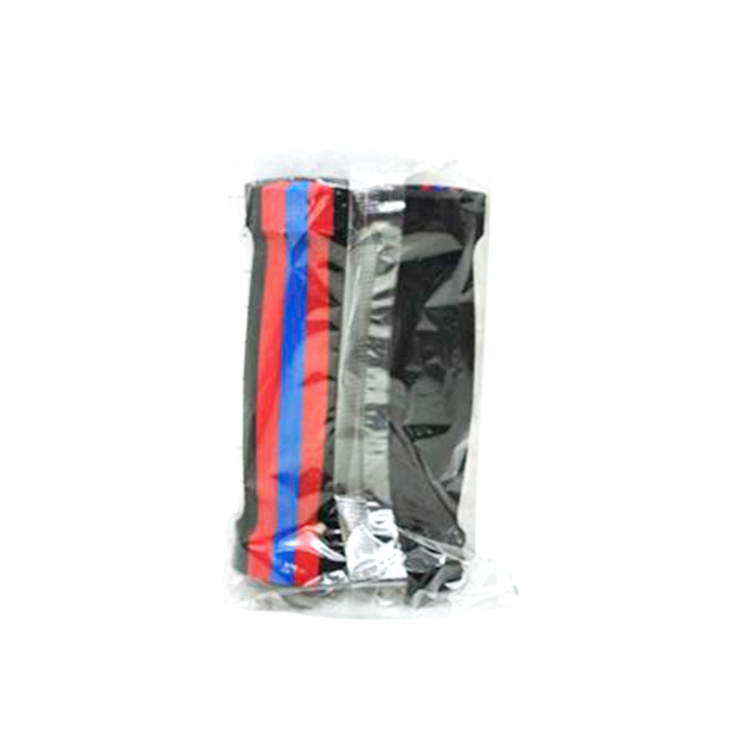 Guante bici mtb cll-129e negro con rayo rojo-azul