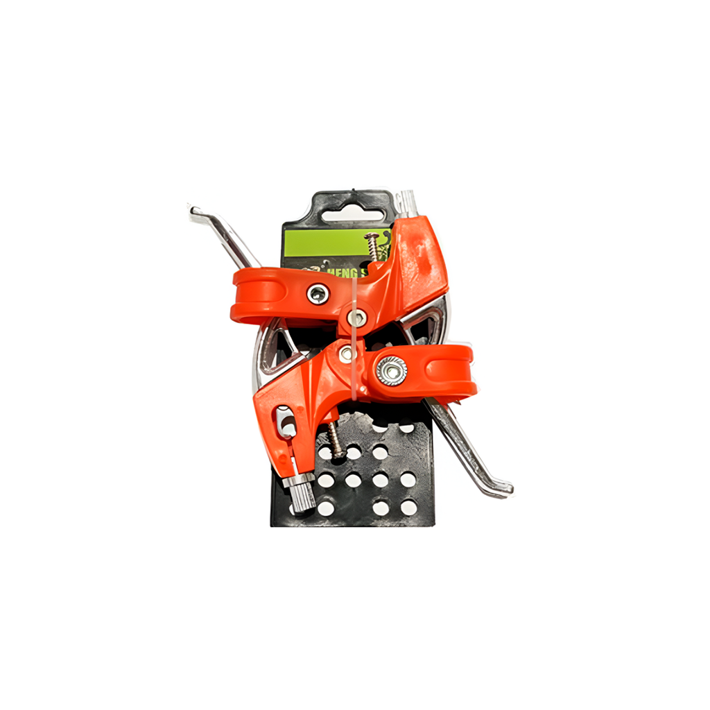 Manecilla bici aluminio 24-26" hs-42 naranja /plateado