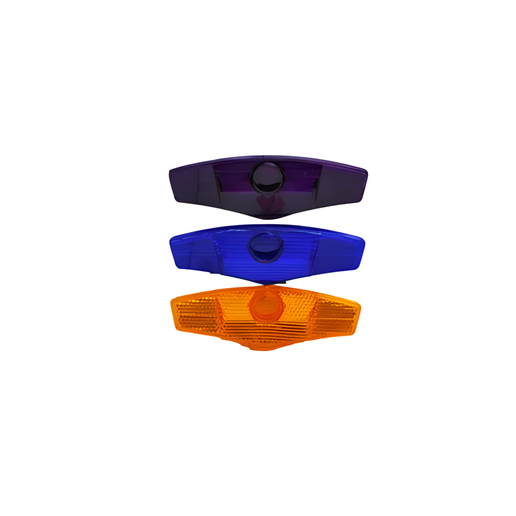 Reflector bici 3pc barq tf-213-3 morado/azul/anaranjado