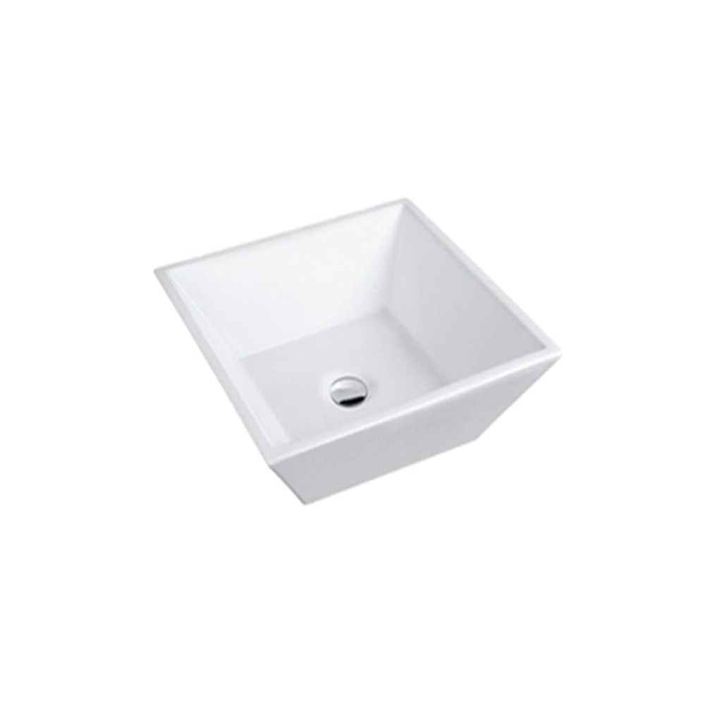 Lavamano ceramica luigi sin pedestal 40x40x12cm blanco