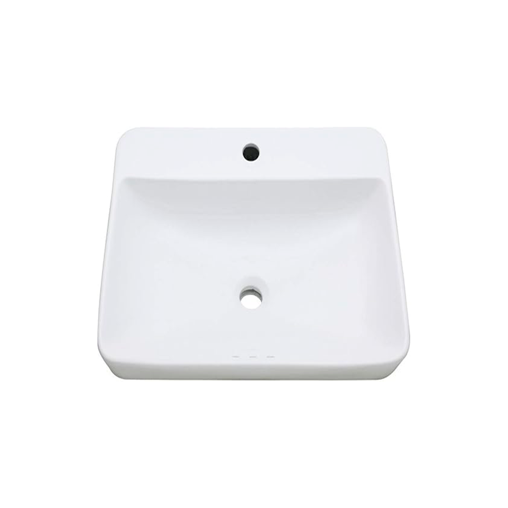 Lavamano ceramica luigi sin pedestal 46x31x11cm blanco
