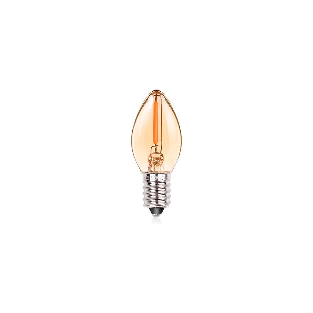 Bombillo led vintage 4w e14 3000k mund 35 amarillo