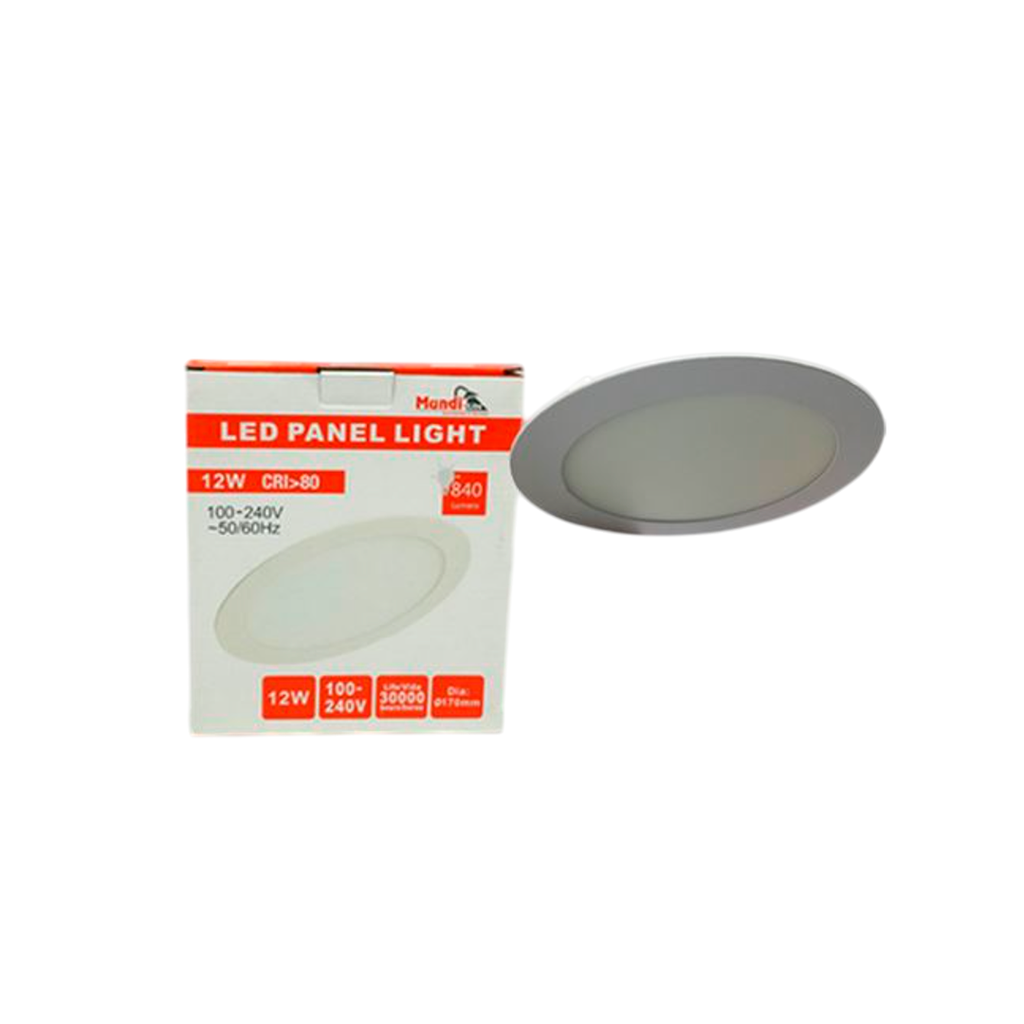 Lampara panel empotrable led 12w 17cm 6500k red