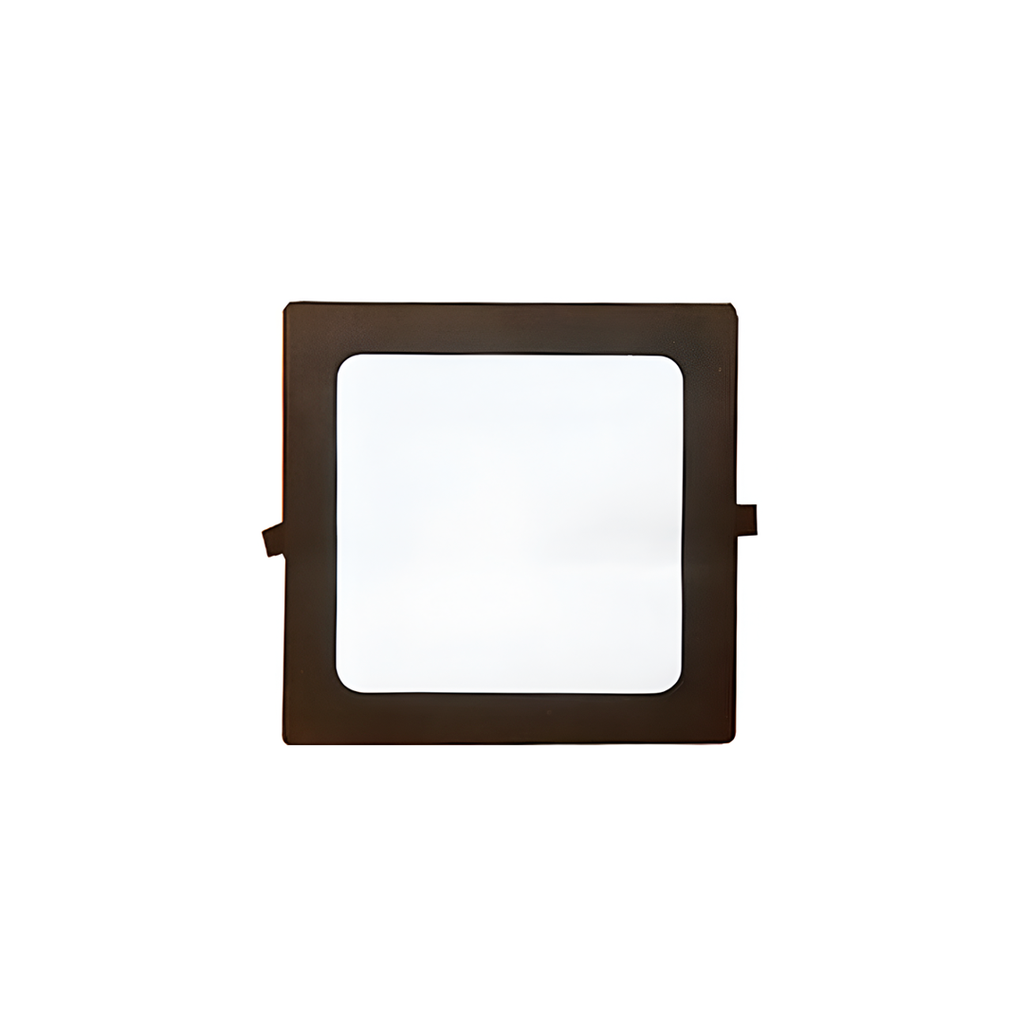 Lampara panel empotrable led 9w 6.4cm 6500k mun negra