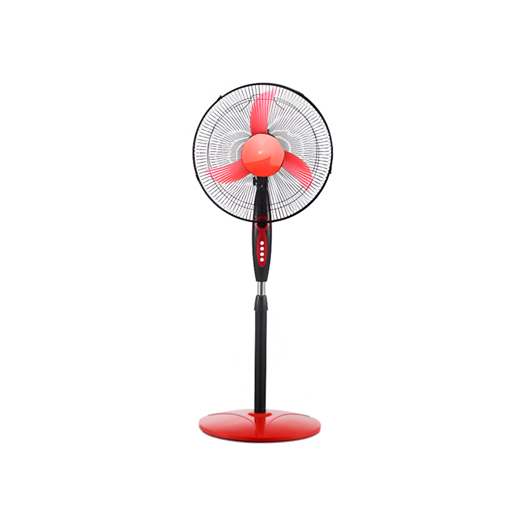 Ventilador pedestal 16" recargable con panel sol 12w