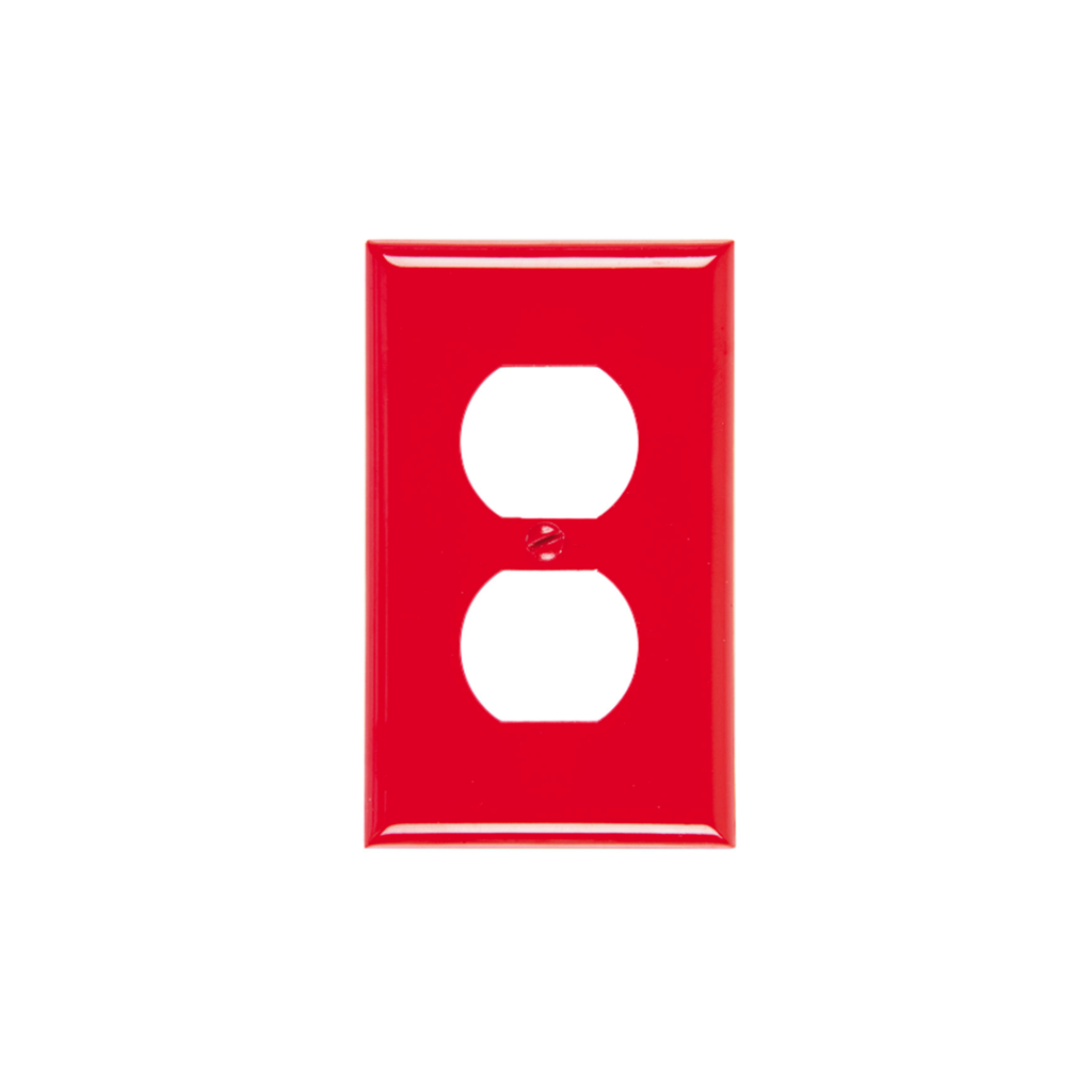 Placa para toma doble eagle 2132-rd roja