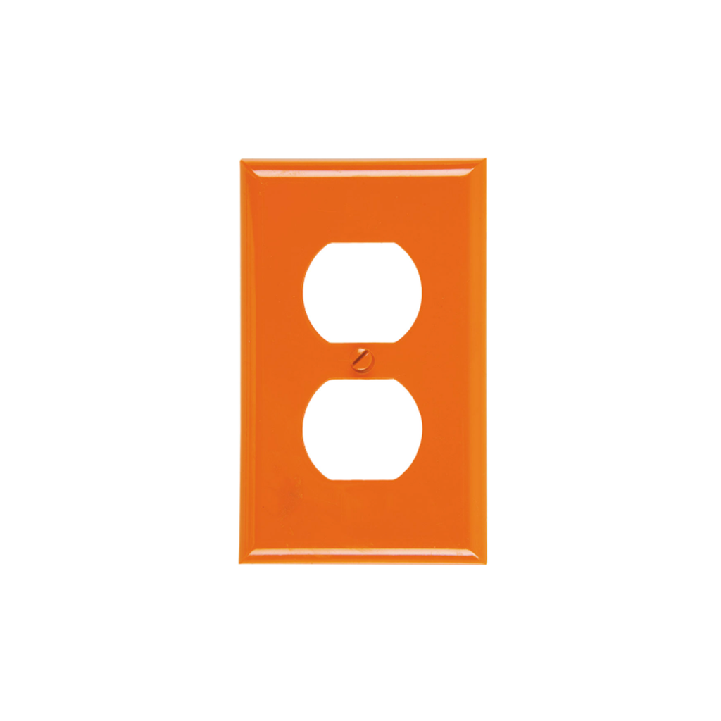 Placa para toma doble eagle 2132-rn naranja