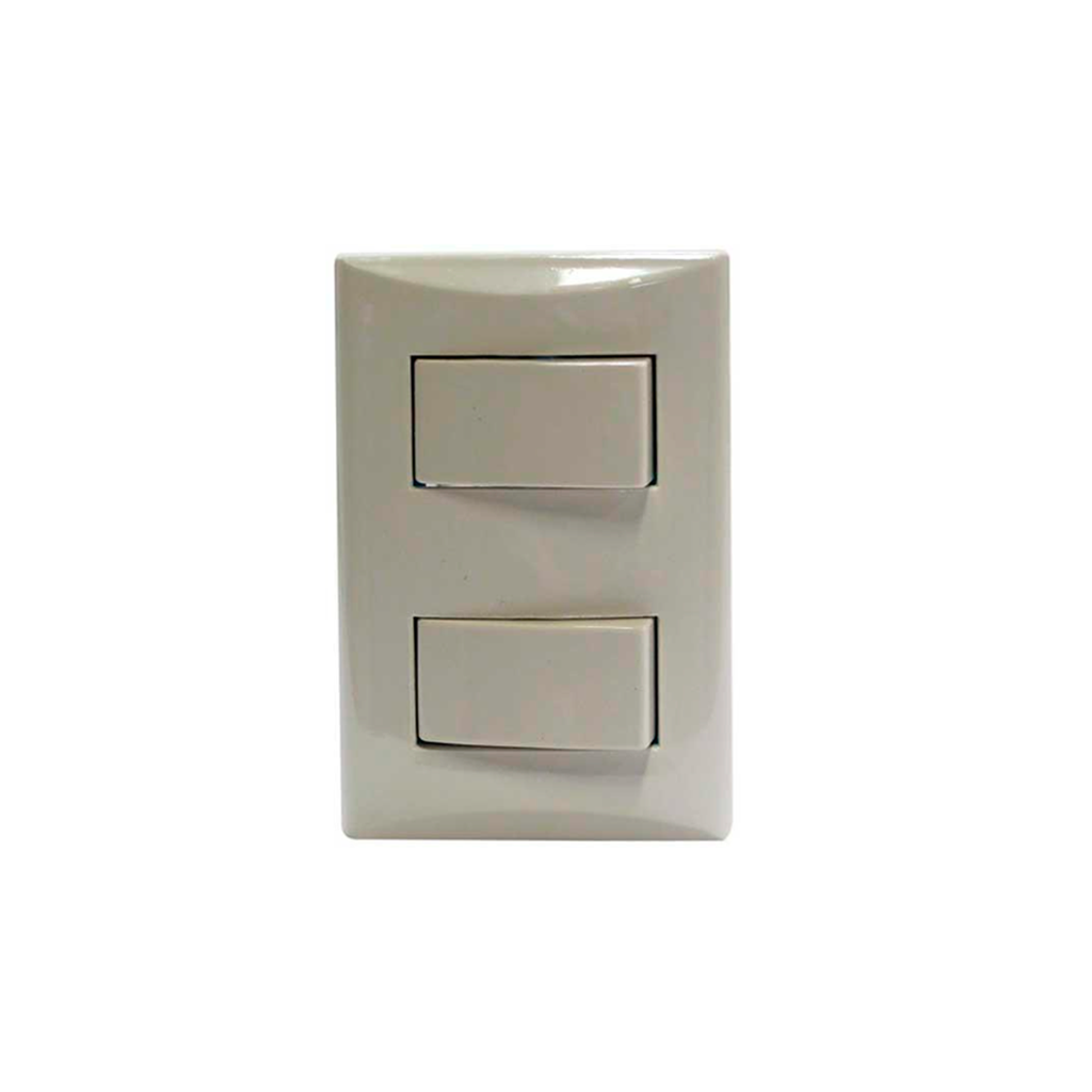 Switch doble 15a eagle 1004-v marfil