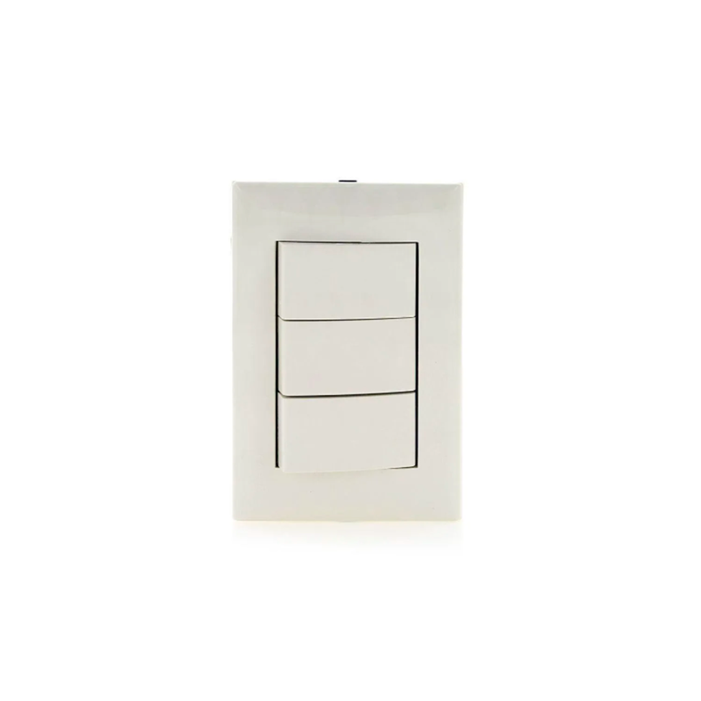 Switch triple empotrable 15a eagle 1005v marfil