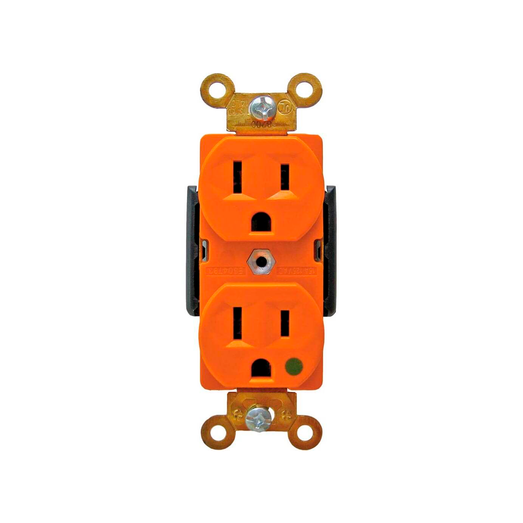 Tomacorriente doble hospitalario  15a h8200rn eagle