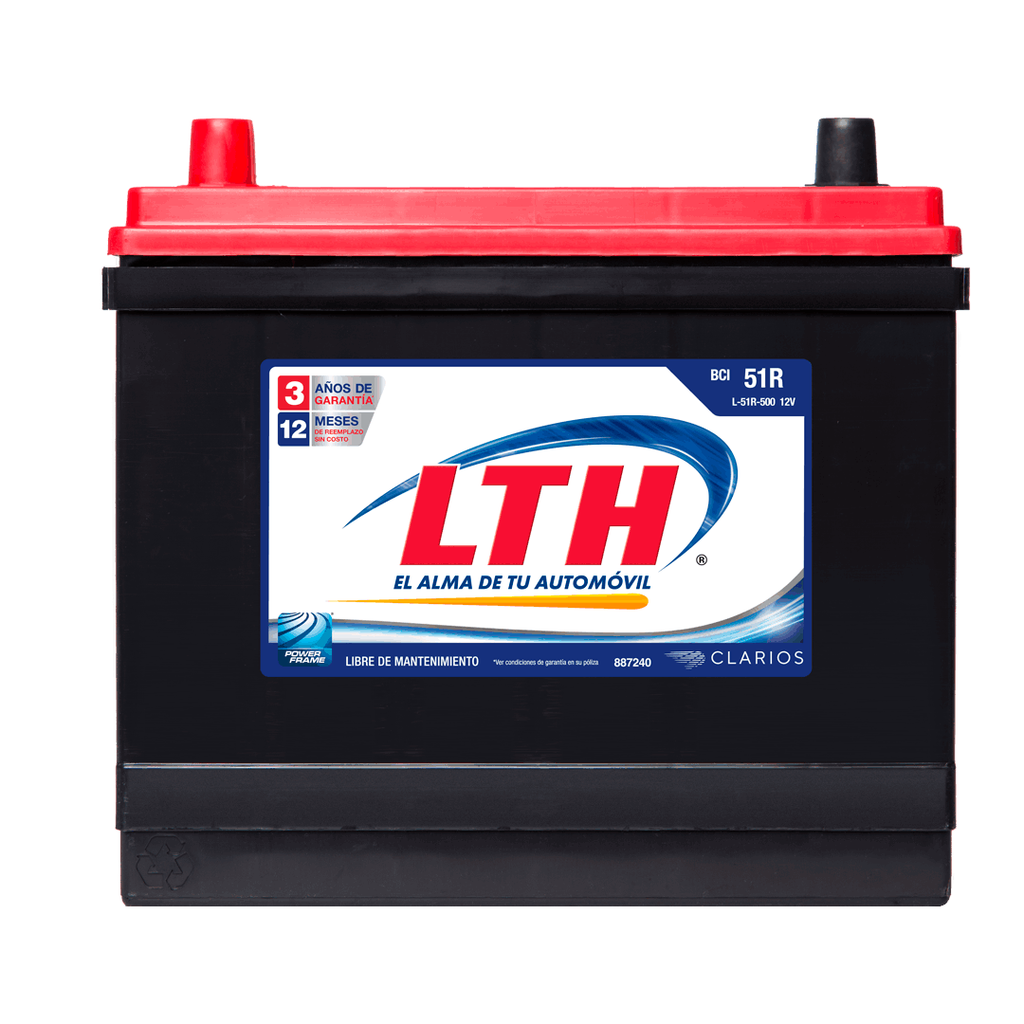 Bateria  carro 70a lth l-51r-500 gasolina
