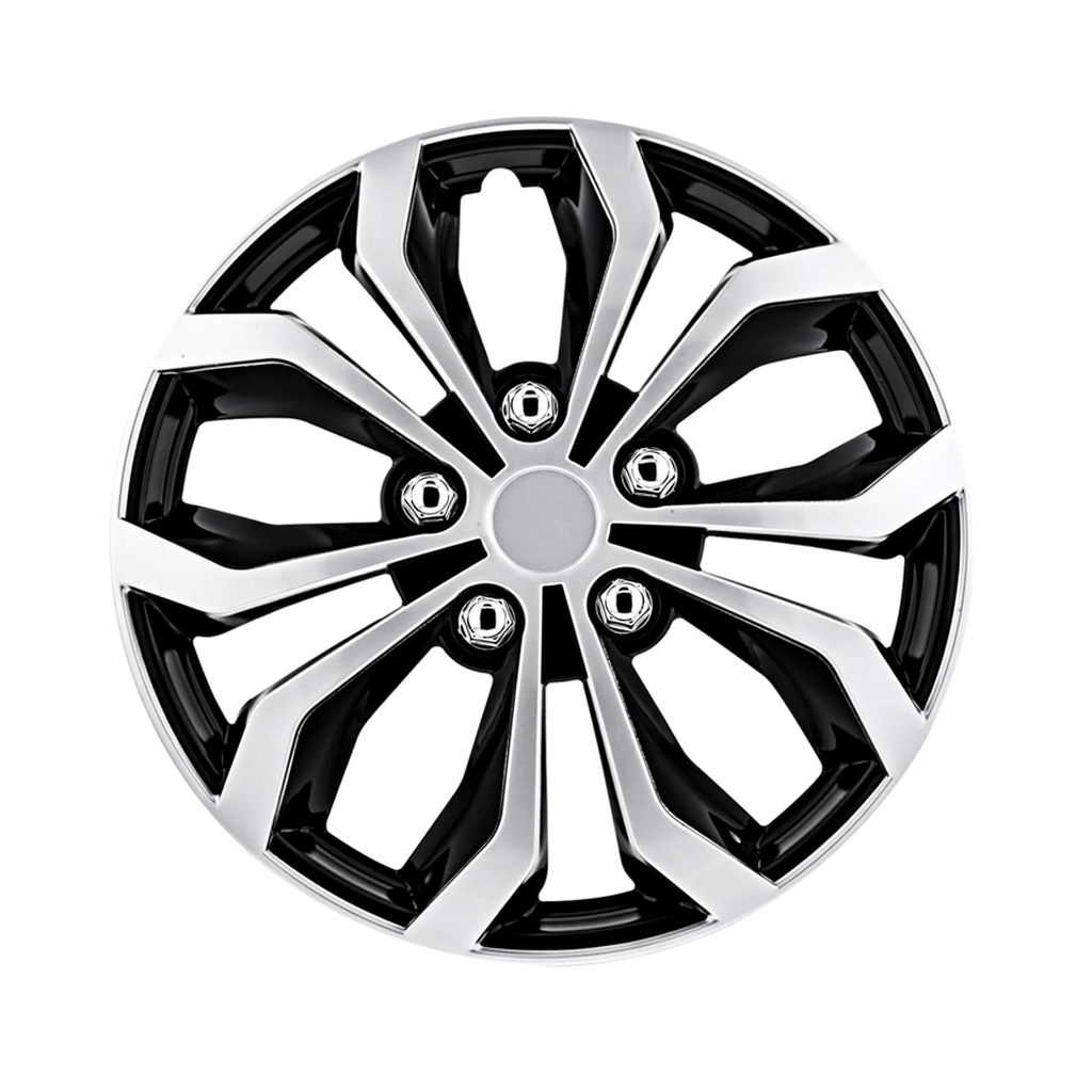 Copas carro rin 16 car+ 508138c plateado/negro