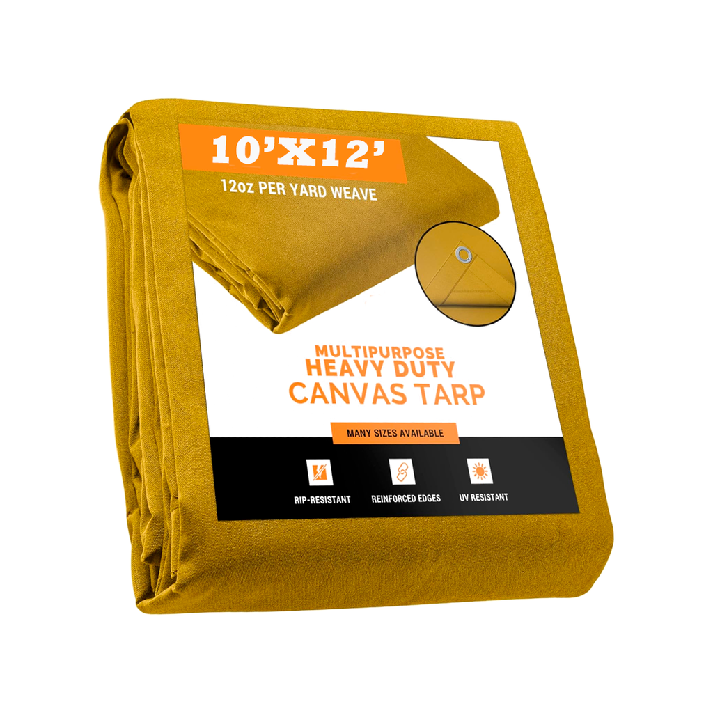 Tapacarga de lona 10'x12' 12-oz beige