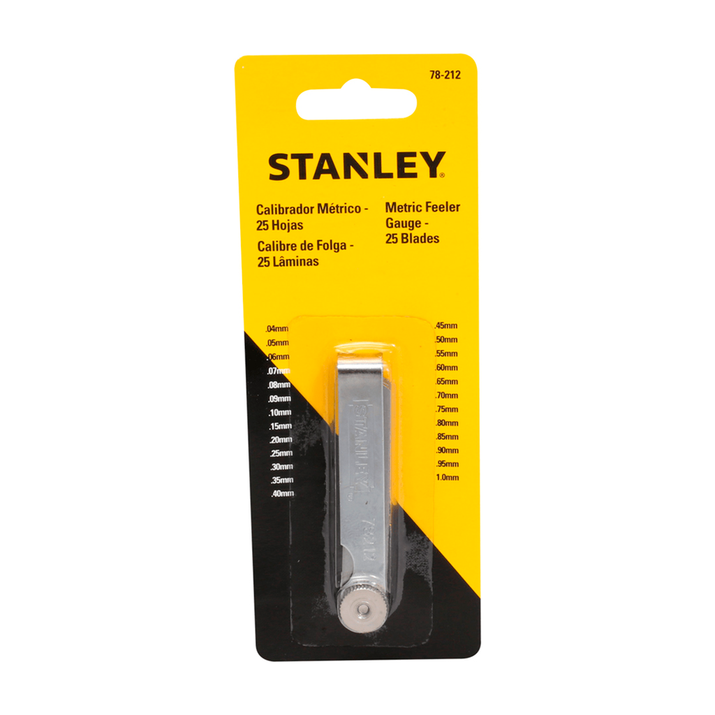 Calibrador espesor 25hojas stanley 78-212