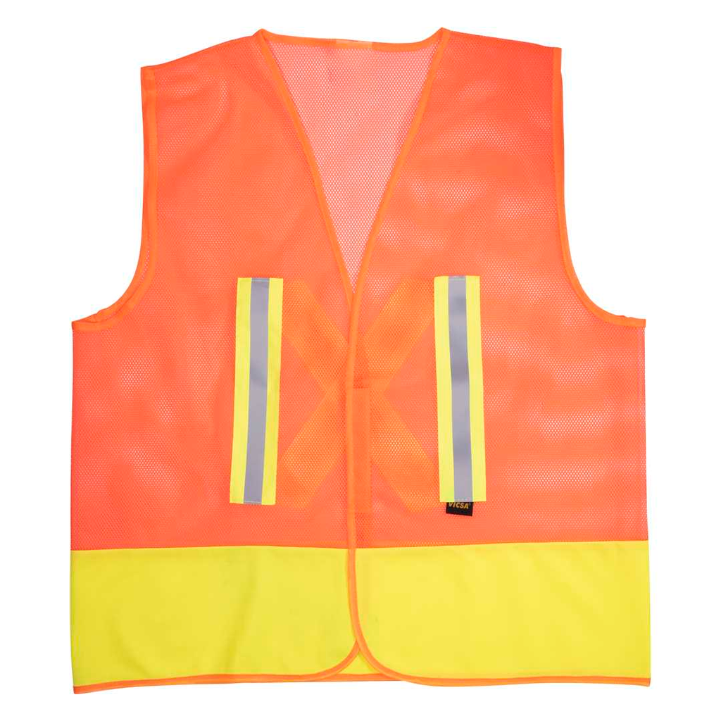 Chaleco reflectivo l lm-v017 anaranjado transparente