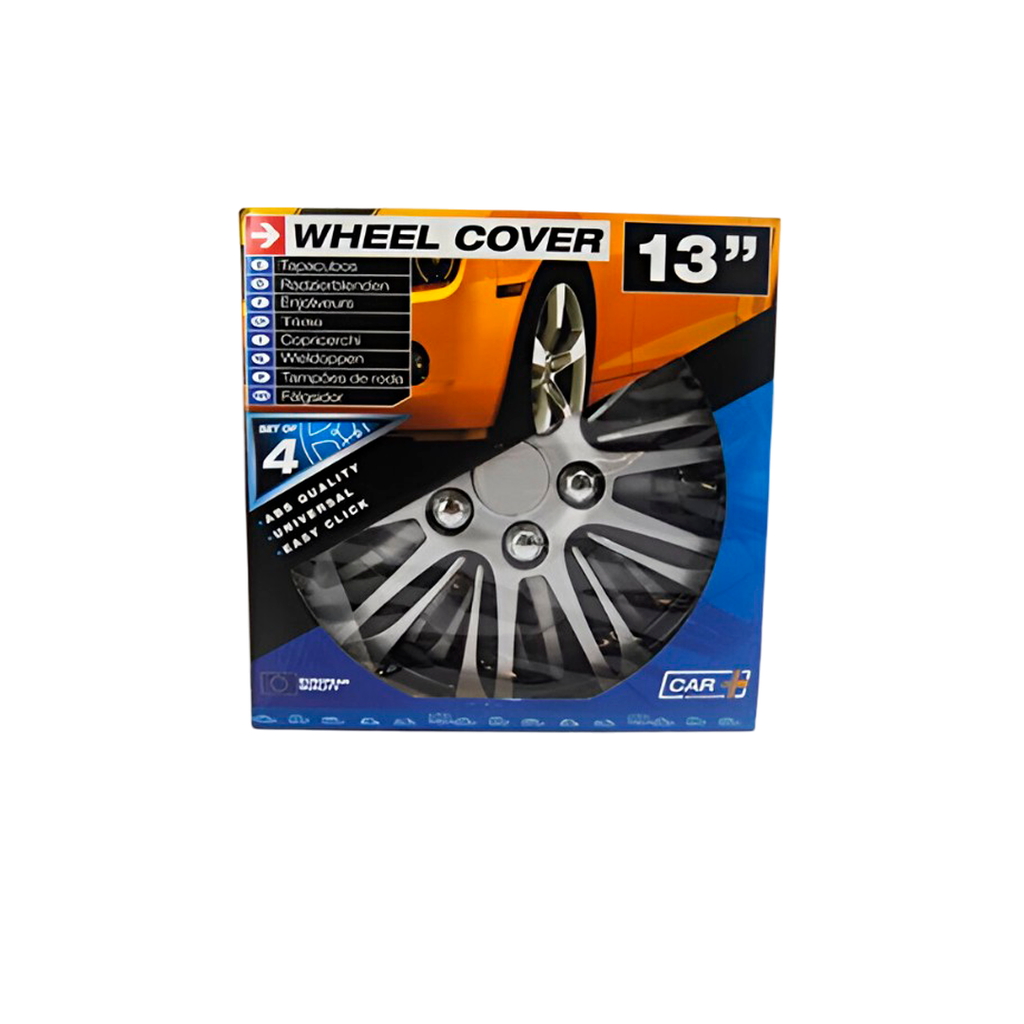 Copas carro rin 13 car+ 505136s plateado/negro