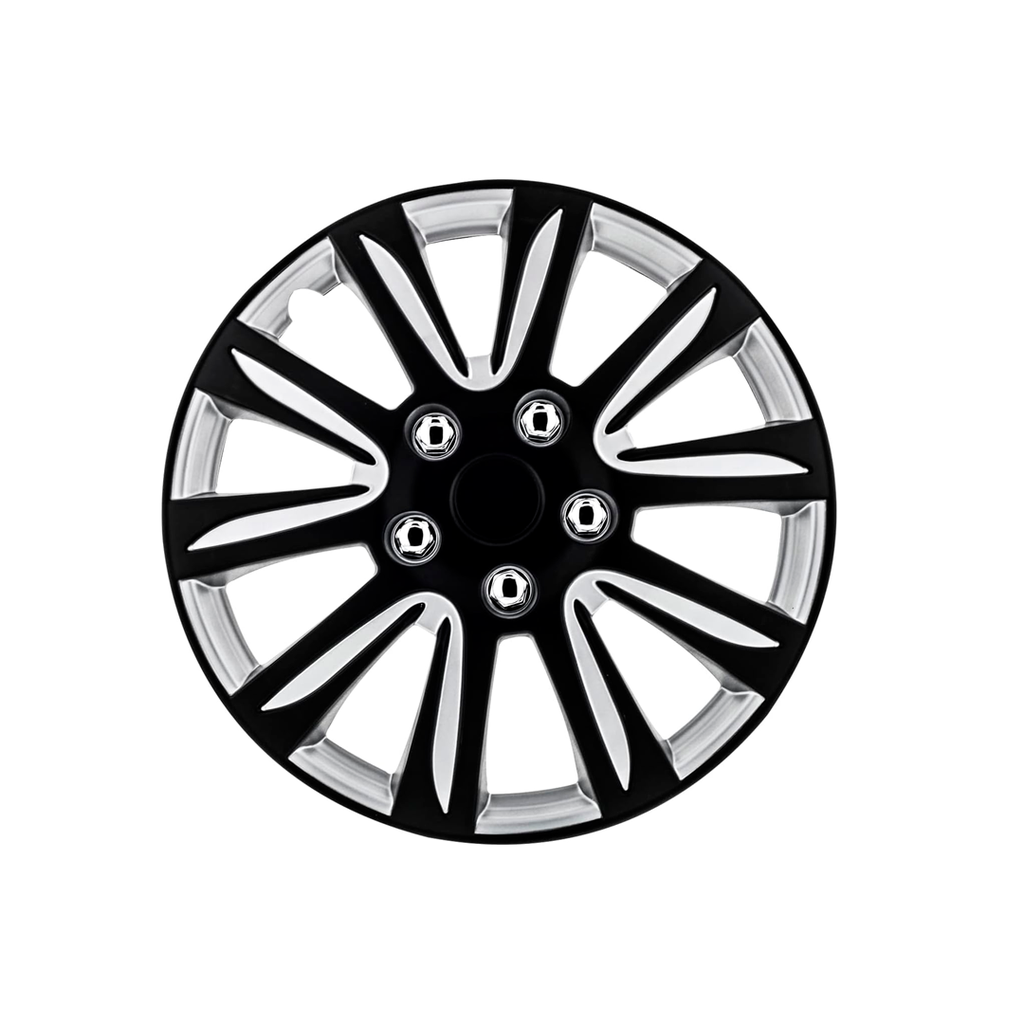 Copas carro rin 14 car+ 506136b negro/plateado