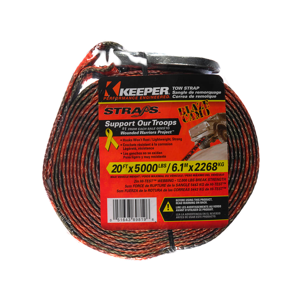 Faja para remolcar 20'x5000lb keeper 89819