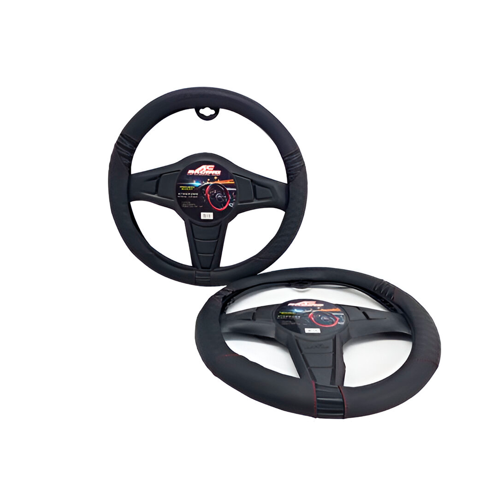 Forro para timon "m" racing acswp012 negro base rigida