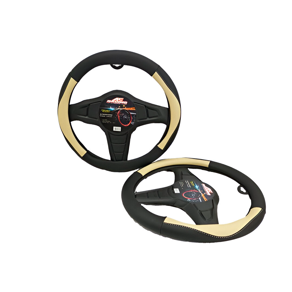 Forro para timon "m" racing acswp020 negro/beige