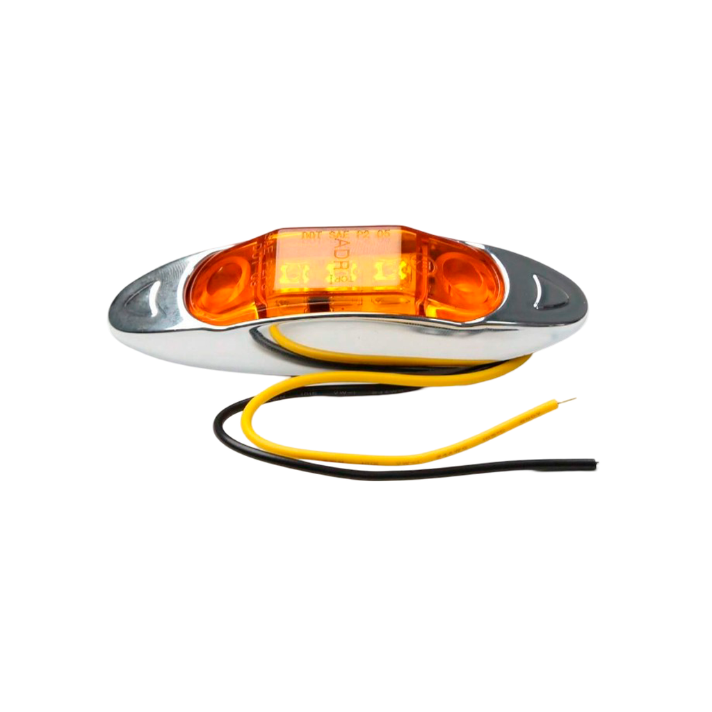 Lampara lateral led base cromo pulido ul168100 ambar