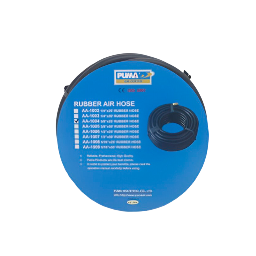 Manguera aire 25'x3/8" puma aa-1004 negro
