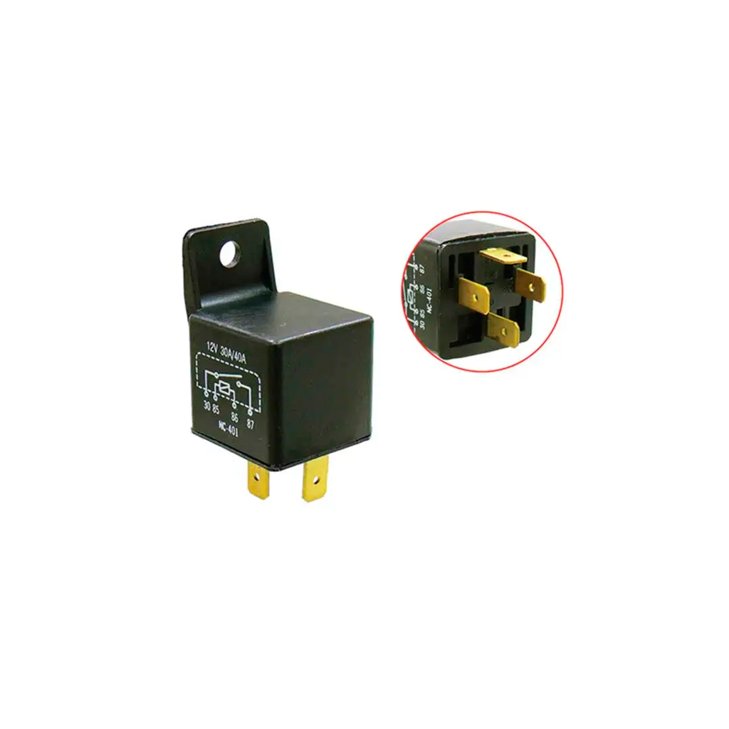 Relay para carro 4p 12v 30a ae1203=nc-401