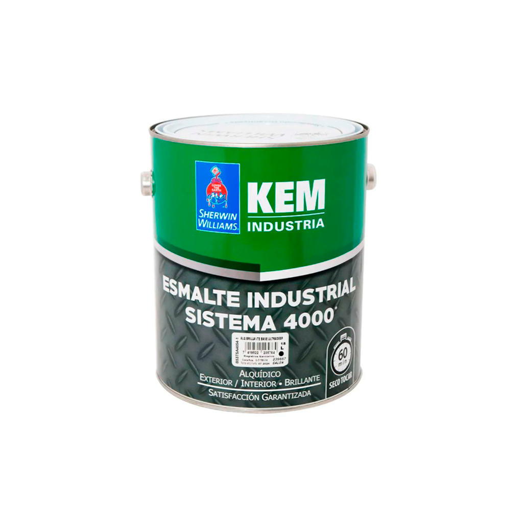 Base kem esmalte industrial 1/4-galon fast dry 4000 sherwin williams