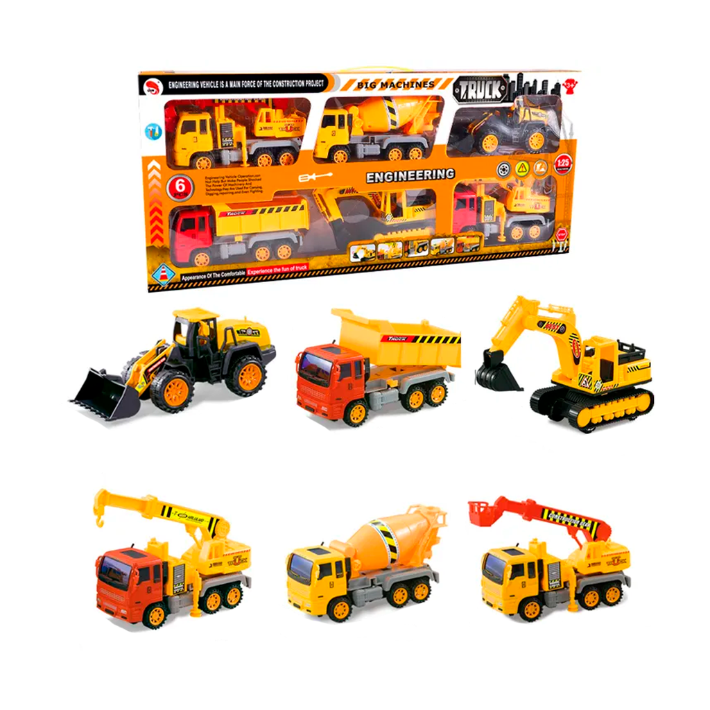 Juguete carro construccion 6pc 626517/3033