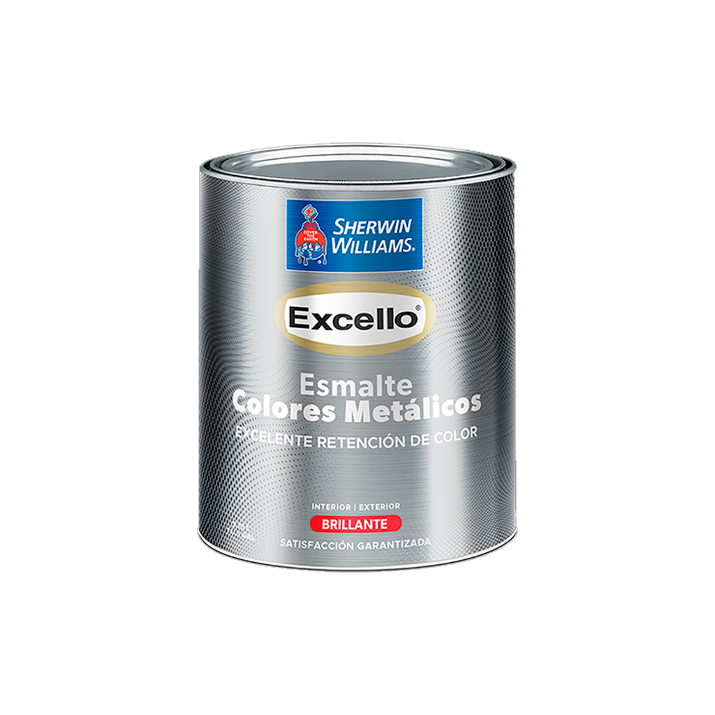 Pintura excello para metal de aceite 1/4-galon sherwin williams dorado