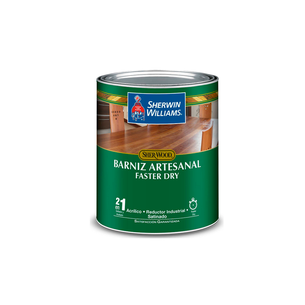 Barniz artesanal 1/4 galon sherwin williams