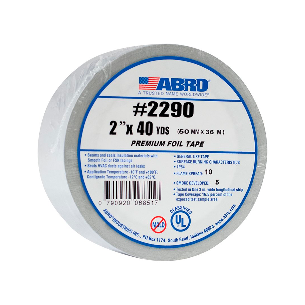 Cinta de aluminio 3"x40yd abro 2290 gris