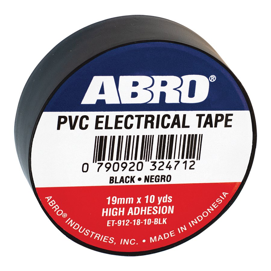 Tape electrico 3/4"x60'(20yd) abro et-912 negro