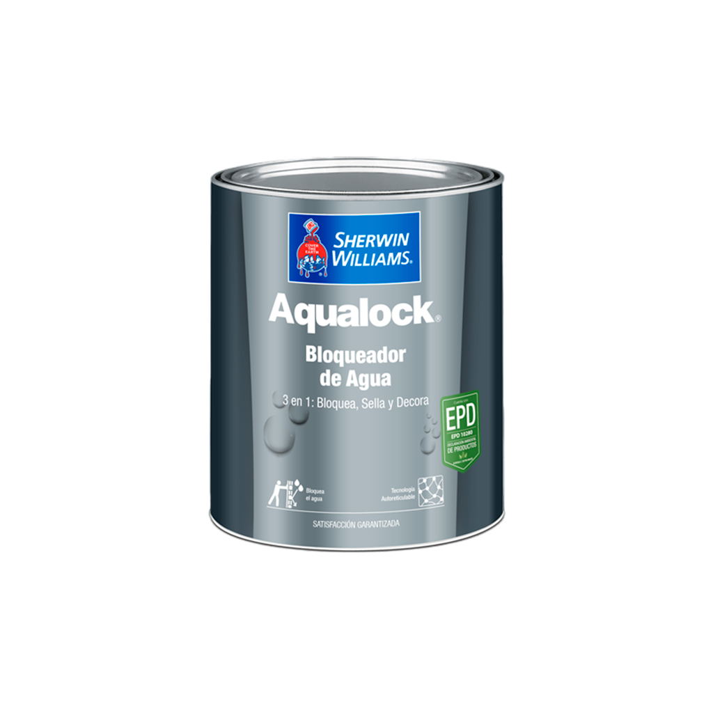 Base profunda bloqueador de agua aqualock 1/4-galon sherwin williams extra blanco
