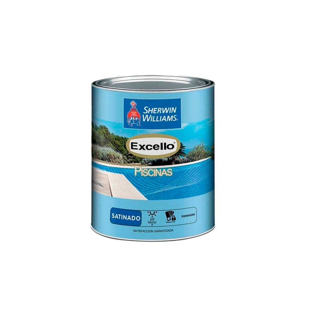 Pintura para piscina 1/4-galon a5l25 sherwin williams azul cristal